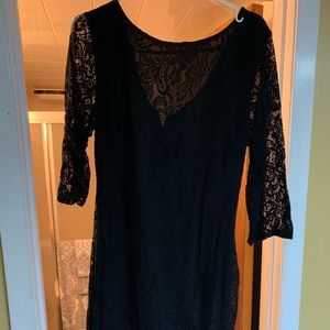 Size 14 black lace dress